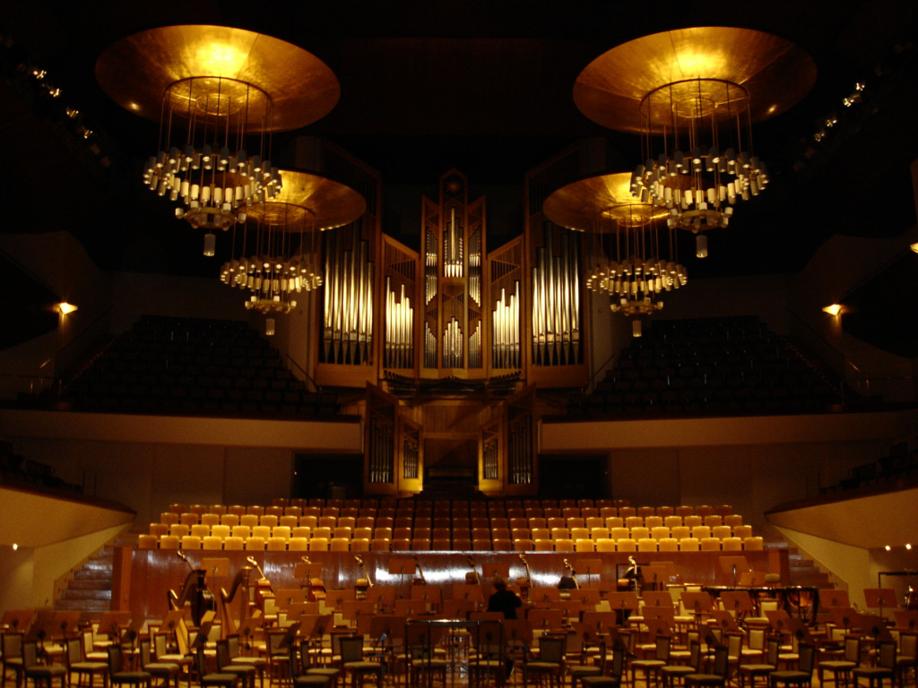 Escenario de la orquesta Sinfónica de Madrid.