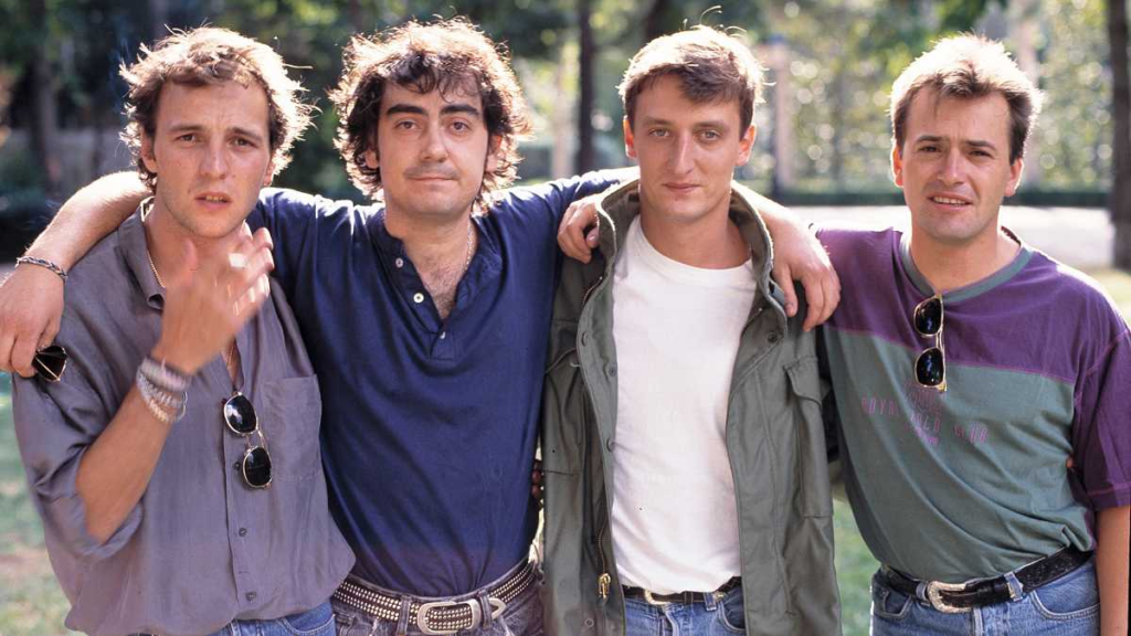 Fotografía de los Hombres G en sus inicios