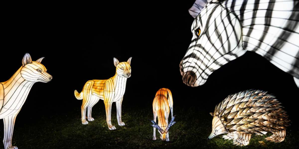 Algunos de los mágicos animales que podrás encontrar en este zoo brillante